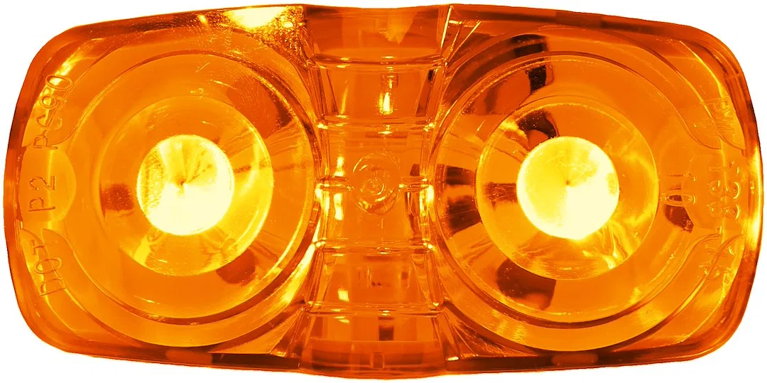 38A-MV-BT2 – PETERSON MFG Clearance Light, LED Rectangular 4 Inch Length x 2 Inch Width x 1.09 Inch Height Amber Lens...